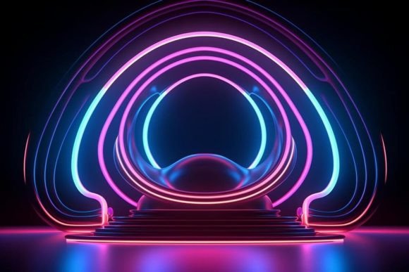 Download Neon Effects Abstract Background Design - Neon effect Collection