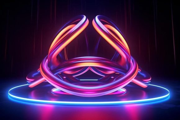 Download Futuristic Background Neon Effects Dark - Neon effect Collection