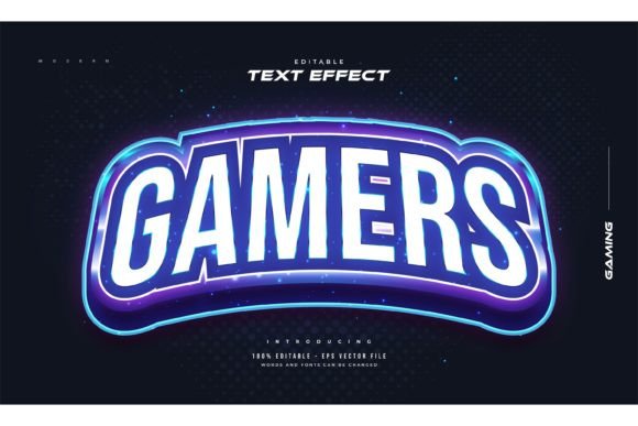 Download Gamers Text Style with Neon Effect - Neon effect Collection