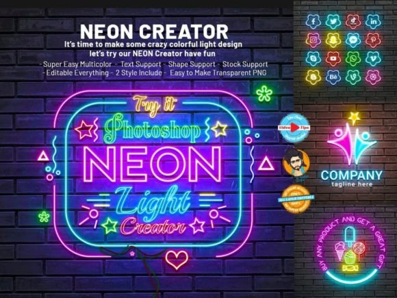 Download Neon Effect Creator - Neon effect Collection
