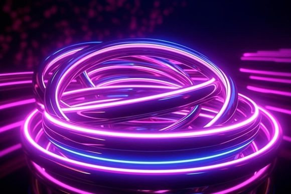 Download Futuristic Background Neon Effects Dark - Neon effect Collection