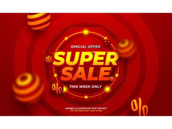 Download Super Sale Editable Text Effect - Editable text effect Collection