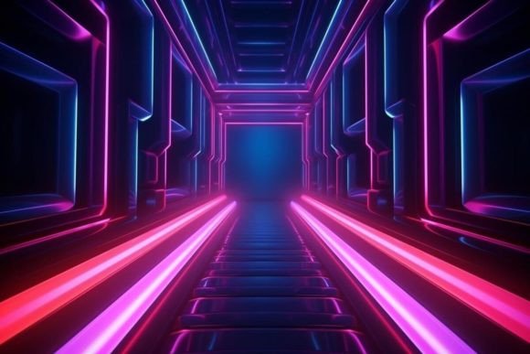 Download Neon Effects Abstract Background Design - Neon effect Collection