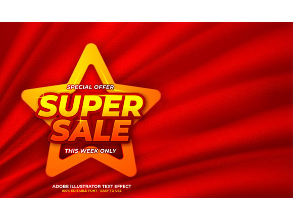 Download Super Sale Editable Text Effect - Editable text effect Collection