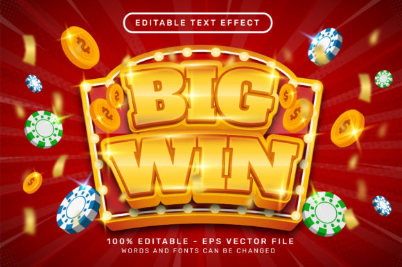 Download Big Win 3d Editable Text Effect - Editable text effect Collection