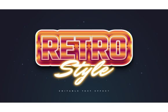 Download Bold Retro Text Style and Neon Effect - Neon effect Collection