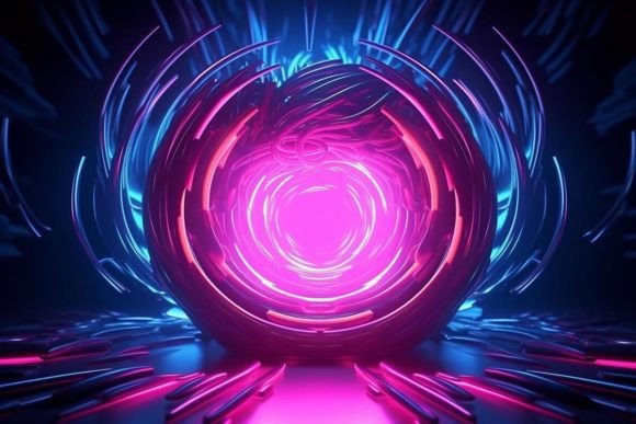 Download Neon Effects Abstract Background Design - Neon effect Collection