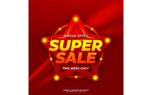 Download Super Sale Editable Text Effect - Editable text effect Collection