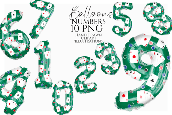 Download Casino Balloon Numbers Clipart - Casino Collection