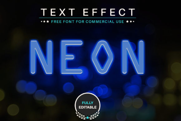Download Neon Editable Text Effect - Editable text effect Collection