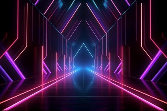 Download Futuristic Background Neon Effects Dark - Neon effect Collection